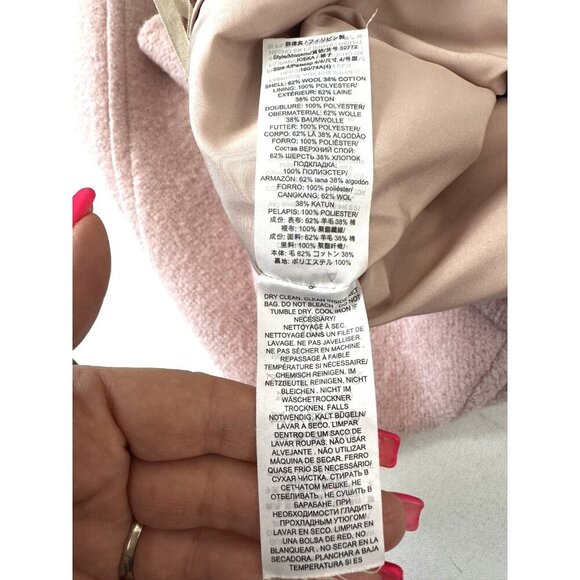 Tory Burch Pink Wool Mini Skirt 12 Celeste Blush Coquette Preppy Mod Academia - Picture 6 of 10